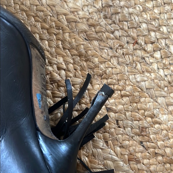 Jimmy Choo Black Fringe Heeled Boots - Picture 8 of 8